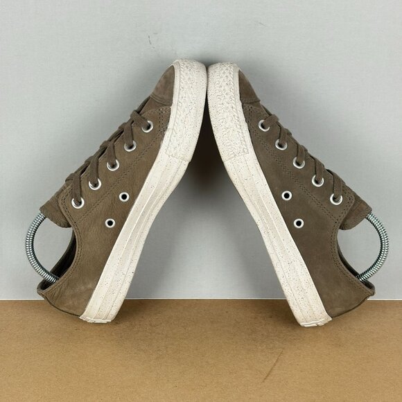 Converse Chuck Taylor All Star Leather Sneakers Womens 6 Taupe Tan Low Top - Picture 6 of 10
